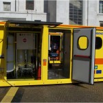 Shelter per alloggiamento equipaggiamenti e tende per ospedale mobile